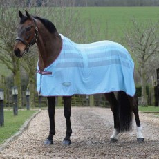 Weatherbeeta Scrim Cooler Standard Neck (Blue/Purple/Yellow) Size 5'0