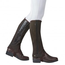 Dublin Adults Easy-Care Half Chaps Brown Adults Large