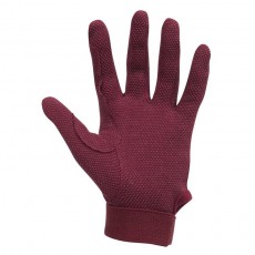 Dublin Child's Track Riding Gloves (Burgundy)