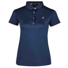 Dublin Ladies Black Karina Short Sleeve Technical Polo (Navy)
