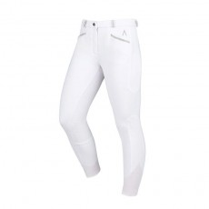 Dublin Ladies Black Linda Soft Shell Thermal Full Seat Breeches (White)