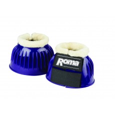 Roma Fleece Trim Rubber Bell Boots (Purple/White)