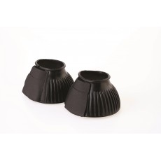 Roma Ribbed Touch Tape Bell Boots (Black) Roma Ribbed Touch Tape Bell Boots (Black)