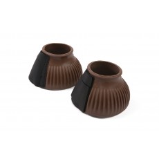 Roma Ribbed Touch Tape Bell Boots (Brown)