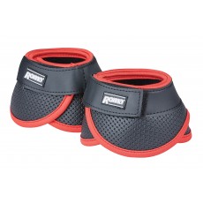 Roma Scallop Bell Boots (Black/Bright Red)