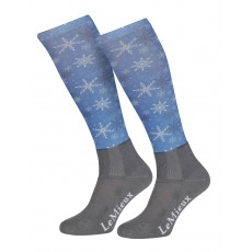 LeMieux Adults Footsie Sock (Snowflakes)