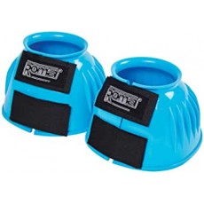 Roma Double Tape PVC Ribbed Bell Boots (Light Blue)