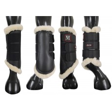 Mark Todd Fleece Lined Brushing Boots (Black) Mark Todd Fleece Lined Brushing Boots (Black)