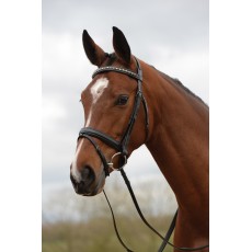 Kincade Padded Crystal Crank Flash Bridle (Black)