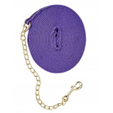 Kincade Padded Two Tone Lunge Line With Chain (Purple/Black)