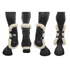 Mark Todd Air Vent Fleece Tendon Boot (Black)