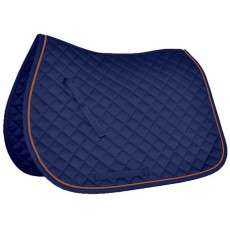 Mark Todd Piped Saddle Pad (Navy/Orange)