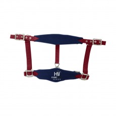 Hy Event Pro Series Head Collar and Lead Rope (Navy/Burgundy)