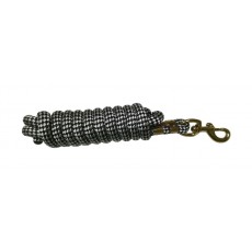 Hy Plaited Lead Rope (Black/Silver Grey)