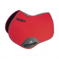 Hy Sport Active Close Contact Saddle Pad (Rosette Red)