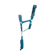 Hy Sport Active Head Collar & Lead Rope (Aegean Green)