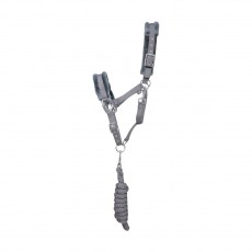 Hy Sport Active Head Collar & Lead Rope (Pencil Point Grey)