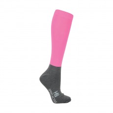 Hy Sport Active Riding Socks (Single Pack) (Bubblegum Pink/Smouldering Grey)