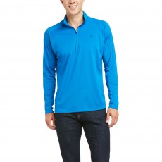 Ariat Men's Sunstopper 1/4 Zip Base Layer (Imperial Blue)