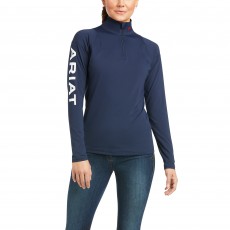 Ariat Women's Auburn 1/4 Zip Base Layer (Team Navy)