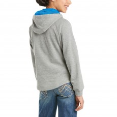 Ariat Youth 3D Logo Hoodie (Heather Grey)