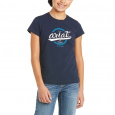 Ariat Youth Authentic Logo T-Shirt (Navy)