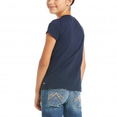 Ariat Youth Authentic Logo T-Shirt (Navy)