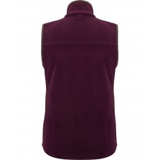 Hoggs of Fife Ladies Stenton Fleece Gilet  (Merlot)