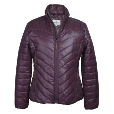 Hoggs of Fife Ladies Wilton Padded Jacket (Dark Plum)