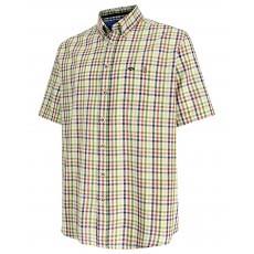 Hoggs of Fife Men's Aberdour Short Sleeve Checked Shirt (Gold Check)