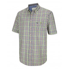 Hoggs of Fife Men's Aberdour Short Sleeve Checked Shirt (Navy Check)