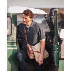 Hoggs of Fife Men's Anstruther Washed Polo Shirt (Cobalt Blue)