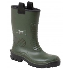 Hoggs of Fife Men's Aqua Tuff Safety Rigger Wellingtons (Green)