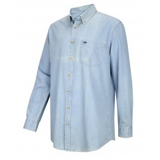 Hoggs of Fife Men's Archerfield Denim Shirt (Light Blue)