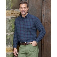 Hoggs of Fife Men's Braemar Check Shirt (Blue Check)