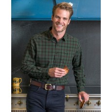 Hoggs of Fife Men's Braemar Check Shirt (Green Check)