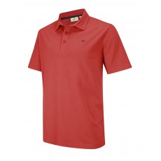 Hoggs of Fife Men's Crail Jersey Poloshirt (Garnet Red)