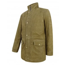 Hoggs of Fife Men's Dunkeld Leather Field Jacket (Khaki)