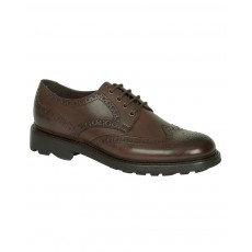 Hoggs of Fife Men's Gleneagles Country Brogue Shoes (Dark Brown)