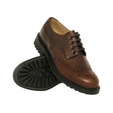 Hoggs of Fife Men's Glengarry Shoe (Mid Brown)