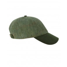Hoggs of Fife Men's Helmsdale Tweed Baseball Cap (Green)