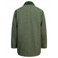 Hoggs of Fife Men's Helmsdale Waterproof  Tweed Shooting Jacket (Green)