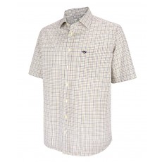 Hoggs of Fife Men's Muirfield Short Sleeve Shirt (Brown/Green Check)