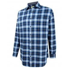 Hoggs of Fife Men's Orkney Flannel Shirt (Blue Check)