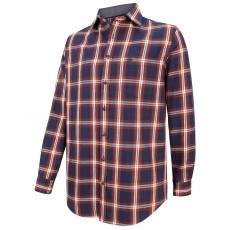 Hoggs of Fife Men's Orkney Flannel Shirt (Rust Check)