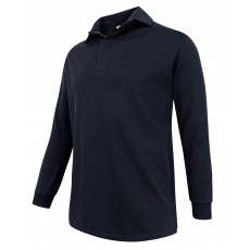 Hoggs of Fife Men's Premium Long Sleeve Rugby Shirt (Navy)