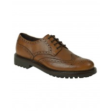 Hoggs of Fife Men's Prestwick Brogue Shoes (Cedar Grain)