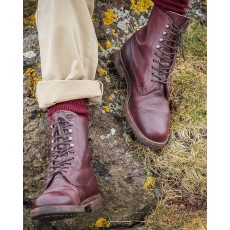 Hoggs of Fife Men's Rannoch Veldtschoen Lace Boots (Dark Brown)