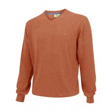 Hoggs of Fife Men's Stirling Cotton Pullover (Rust)