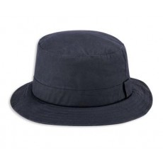 Hoggs of Fife Men's Waxed Bush Hat (Navy)